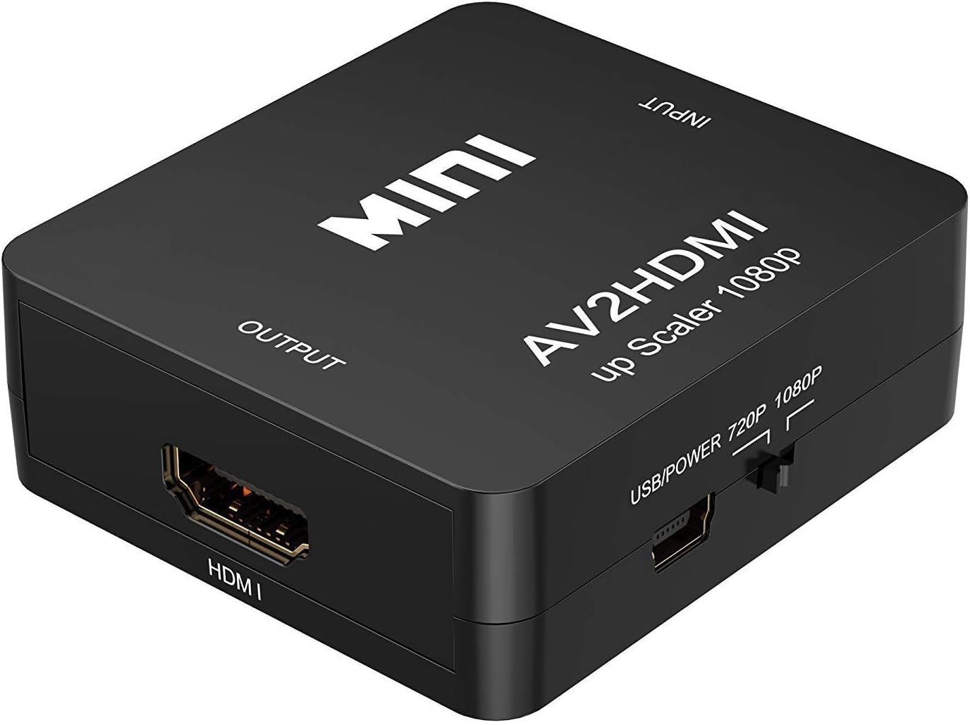 Detalle de Amtake RCA‑auf‑HDMI Konverter 1080P für VHS/PS2/Retro