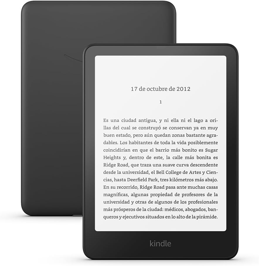 Detalle 2 de Amazon Kindle Paperwhite 16 GB 🖤 Pantalla 7" sin reflejos, Batería semanas