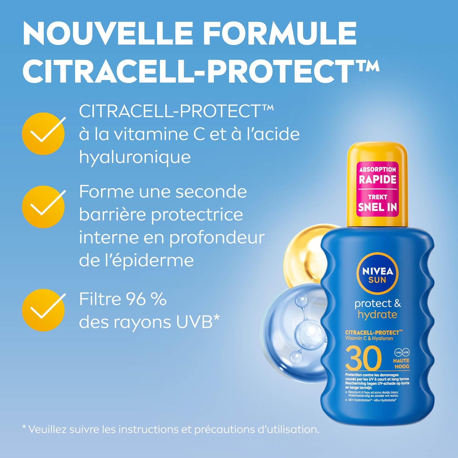 Detalle de NIVEA SUN Spray 200 ml Protect Hydrate