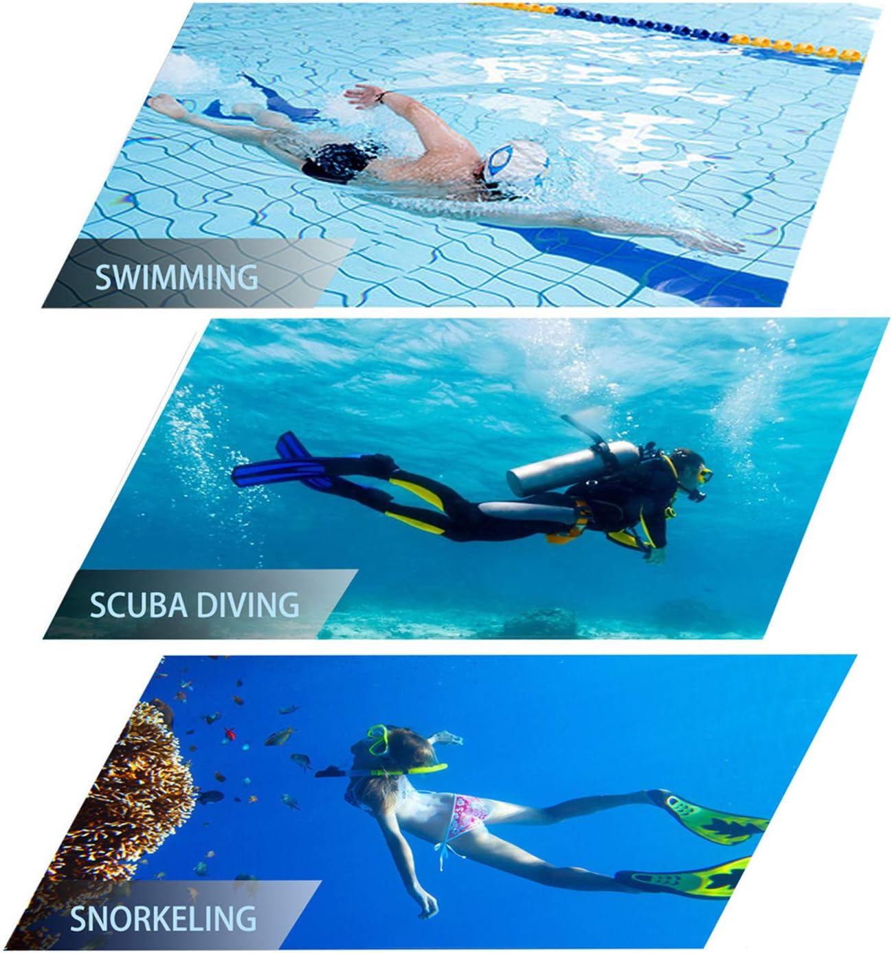 Thumbnail 6 de Dry-Top Snorkel Mask Set with Dry Snorkel – 180° Panoramic View for Adults, Teens & Kids