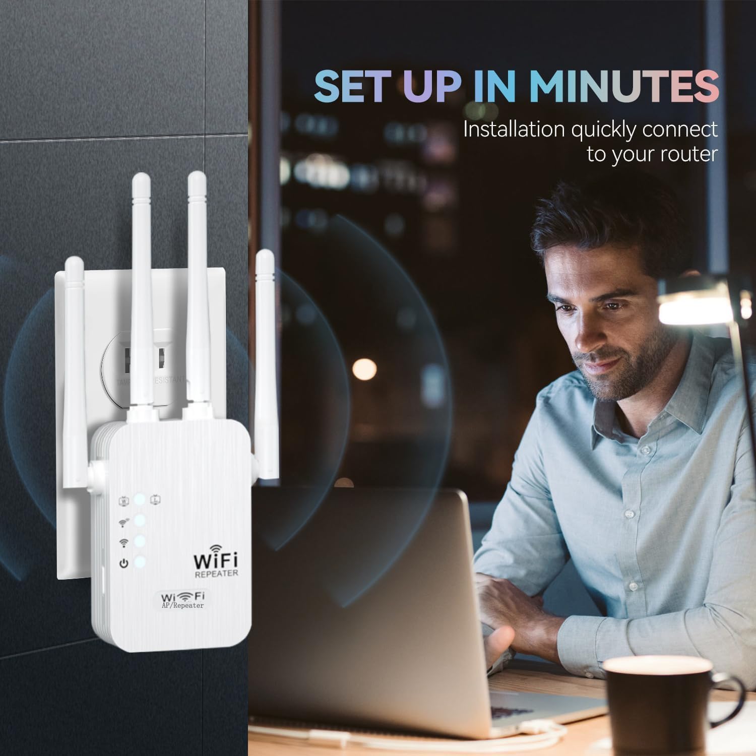Thumbnail 5 de TVVNHA WiFi extender 1200Mbps