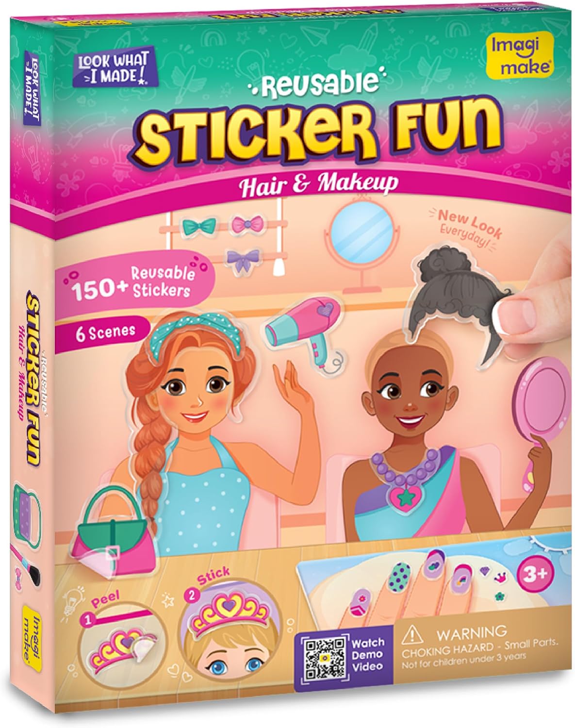 Detalle de Imagimake Sticker Activity Kit with 150+ Reusable Stickers
