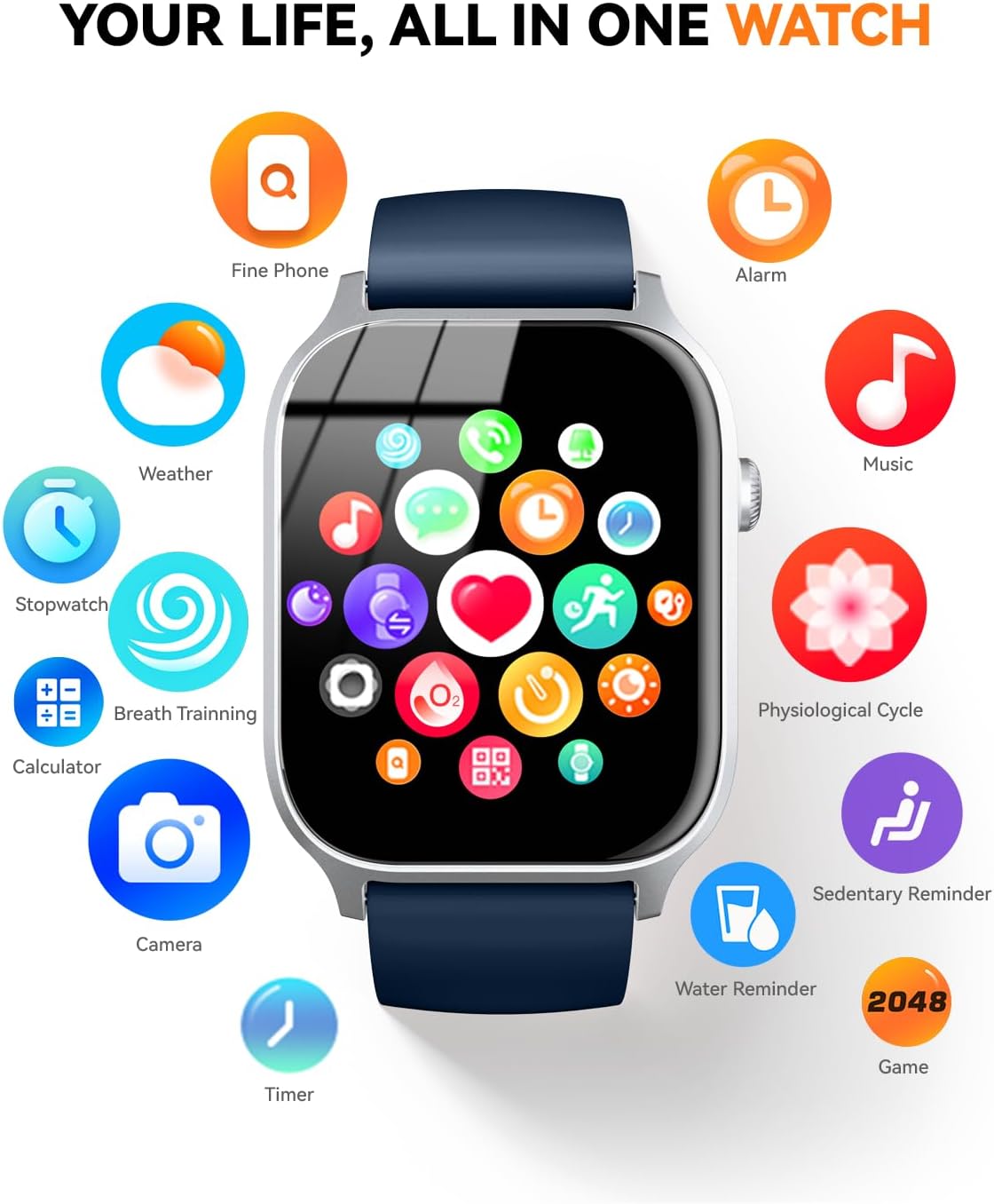 Thumbnail 6 de Smart watch Bluetooth calling 1.83 inch
