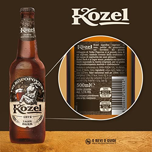 Thumbnail 2 de Kozel Birra Lager Dark in cassa da 20 bottiglie da 50 cl – 10 L, gusto morbido e rinfrescante