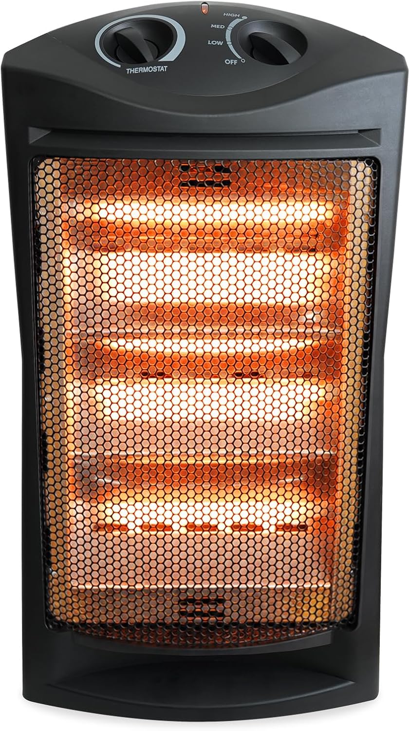Detalle de Hykolity WHG-0607 1500W Quartz Tower Heater with 3 Heat Settings