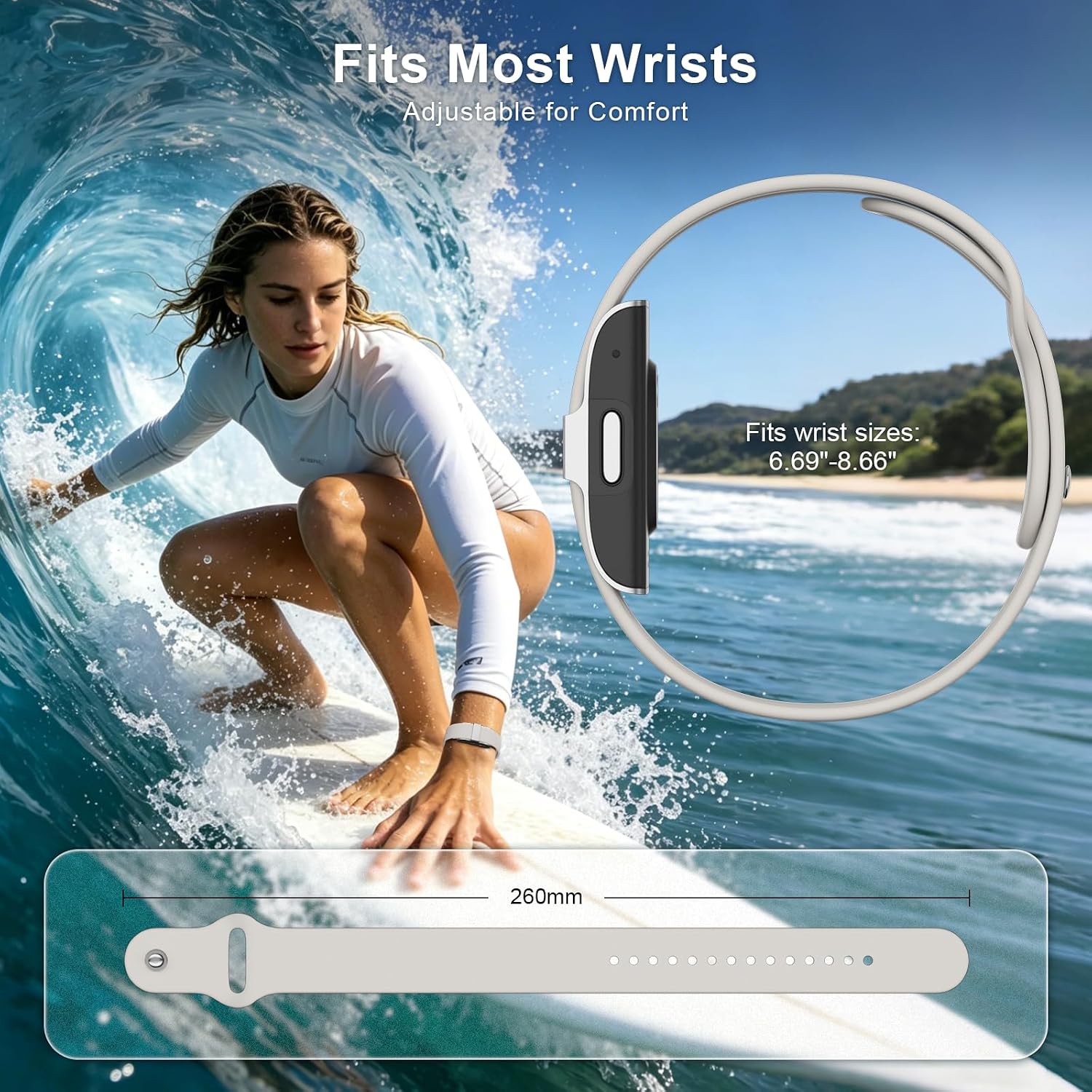Detalle de Silicone Replacement Strap for Hume Band – Lightweight, Waterproof & Sweatproof
