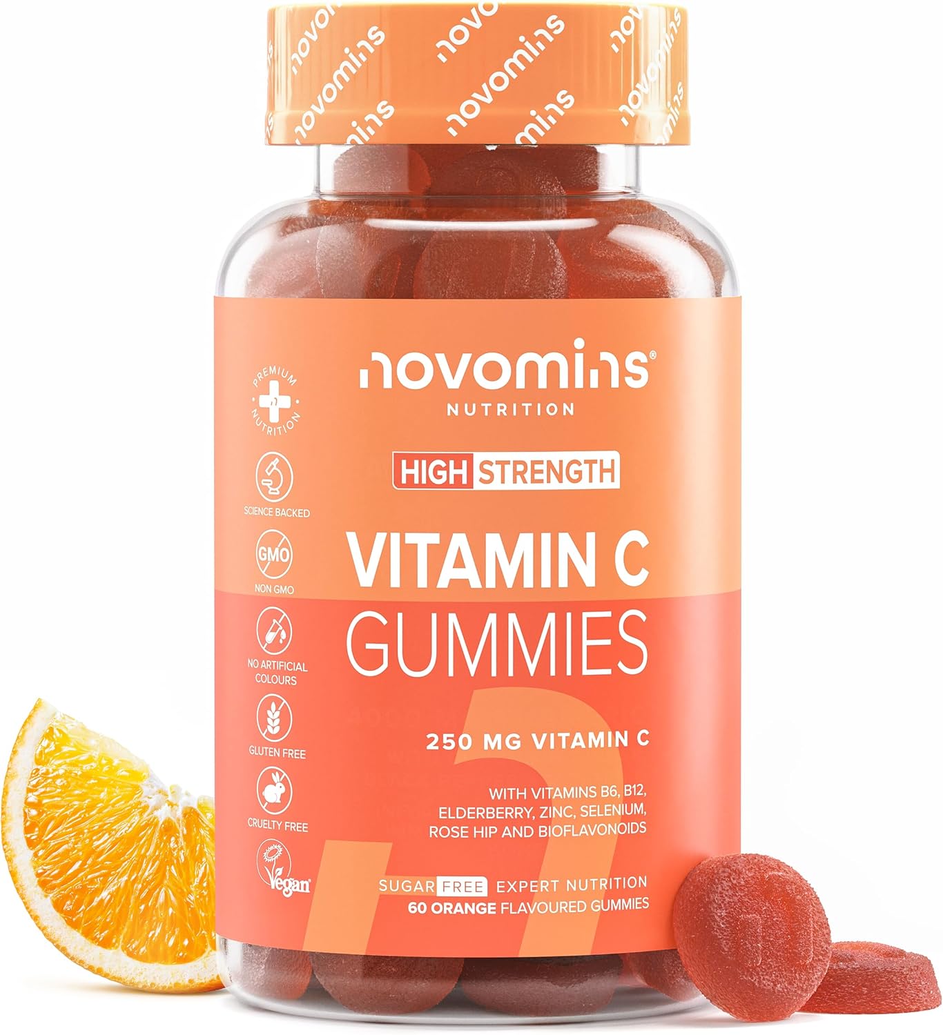 Novomins Gummies Vitamine C 250 mg sans sucre