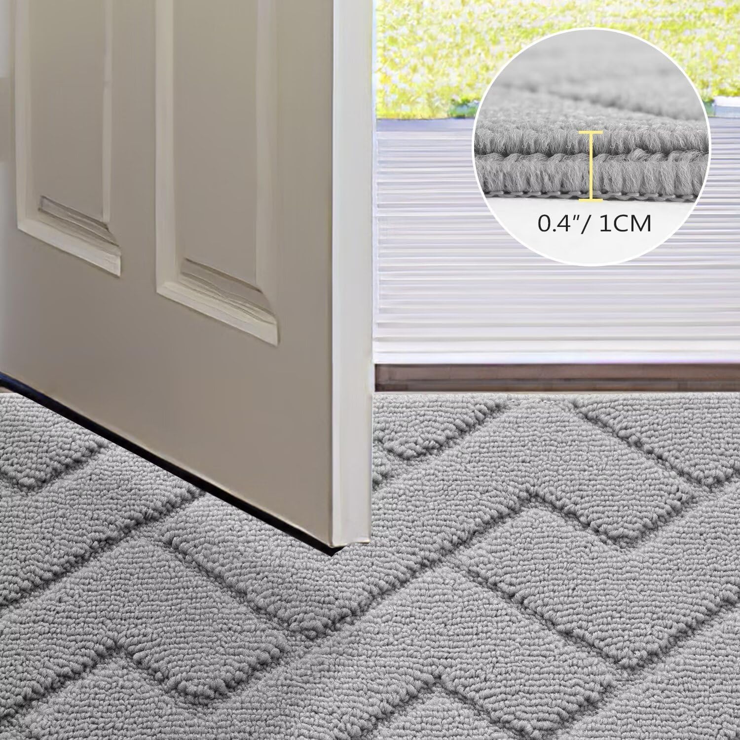 Thumbnail 3 de Biscpro Door Mat 50x80cm absorbent indoor mat