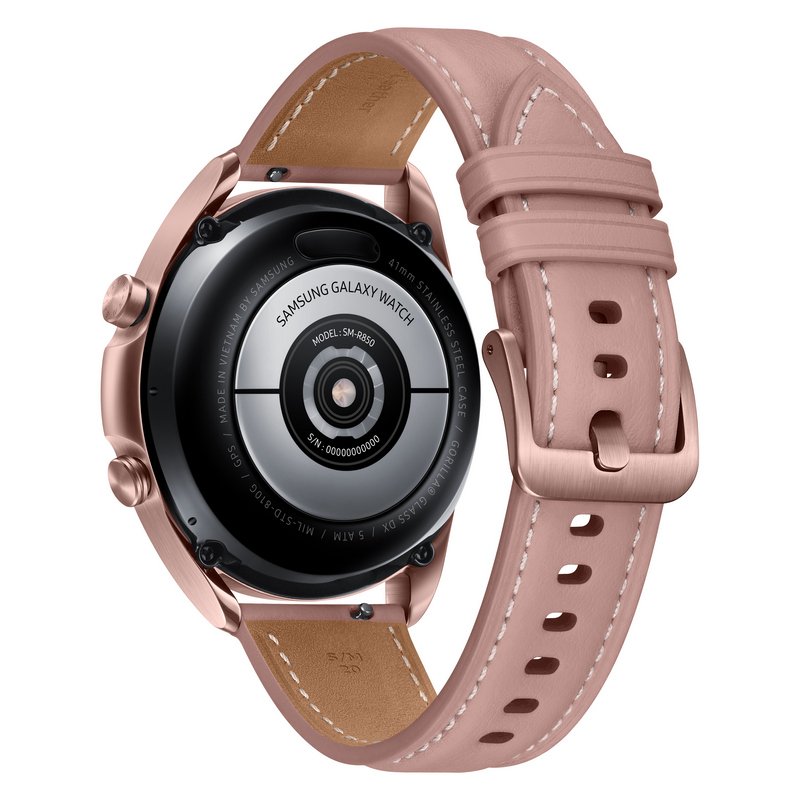 Detalle de Samsung Galaxy Watch3 Bluetooth 41mm Bronce: smartwatch premium con bisel giratorio