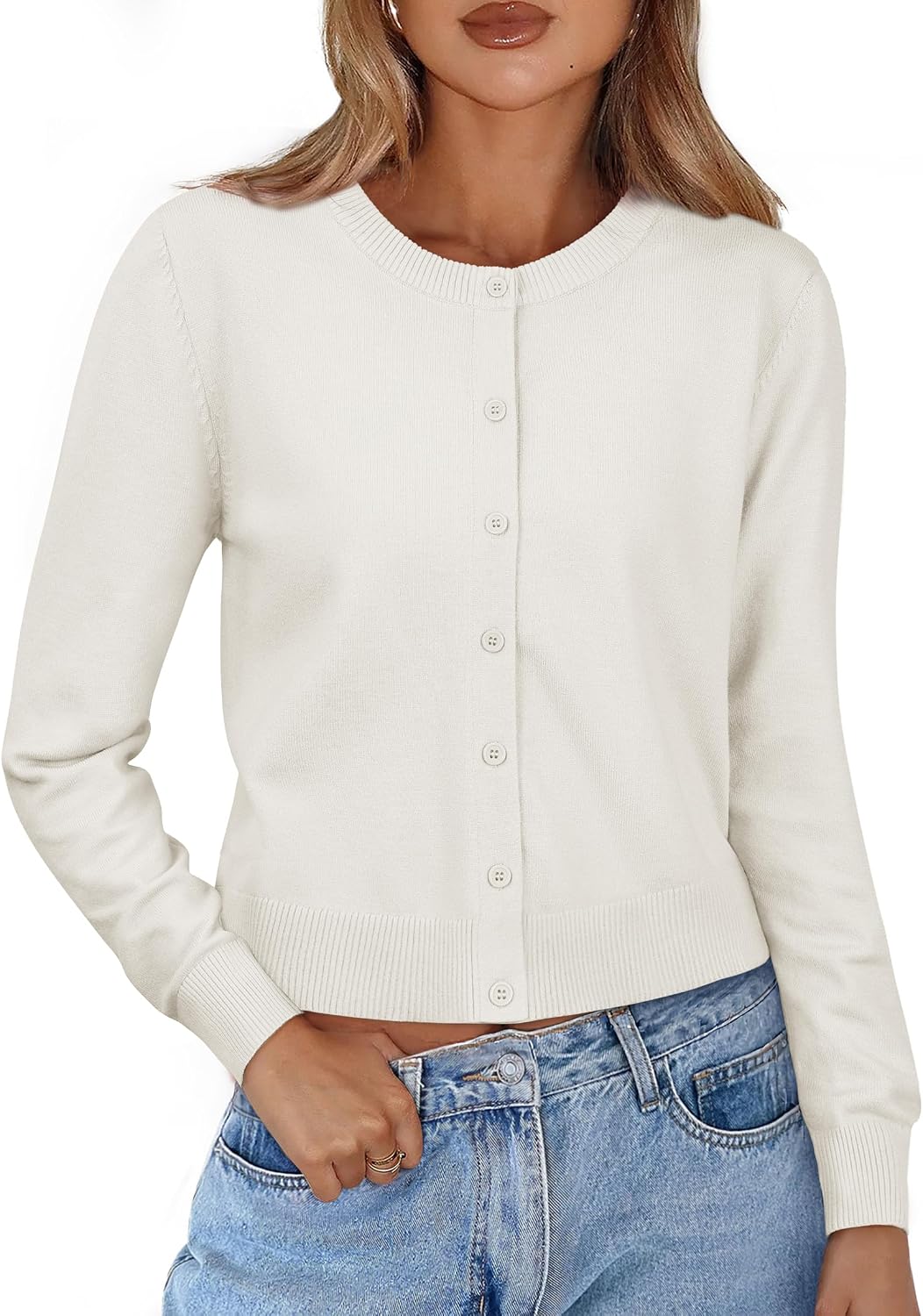 Thumbnail 1 de IWD Women's Cardigan Sweater, Viscose Blend