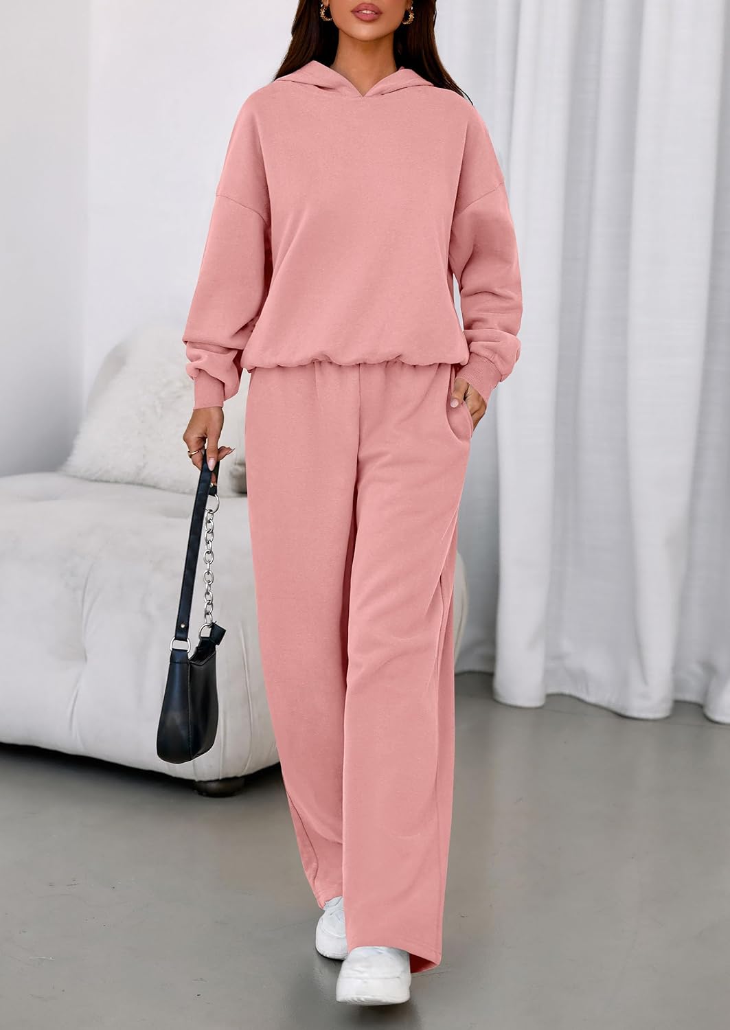 Detalle 2 de PRETTYGARDEN 2-Piece Hoodie Sweatpants Set