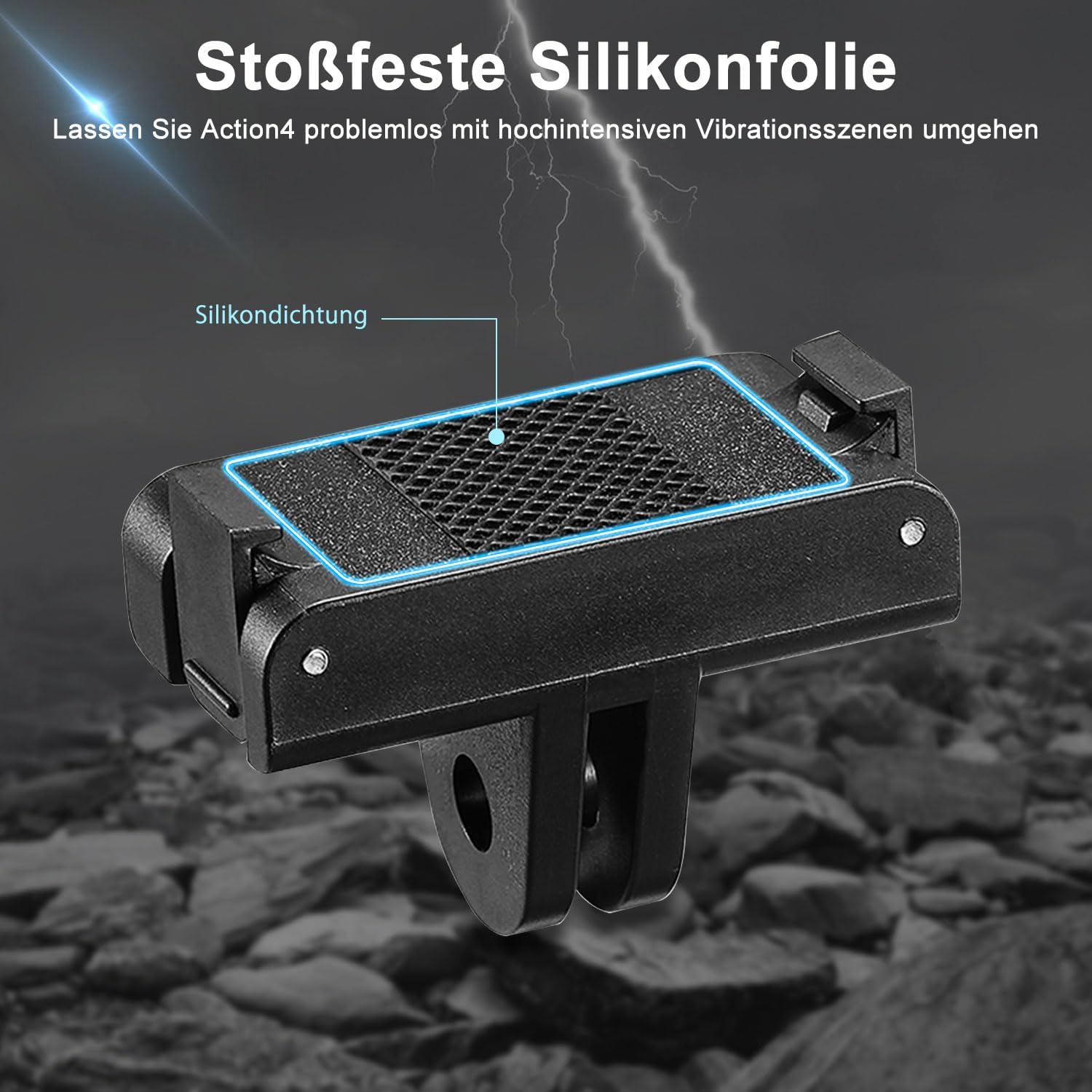 Thumbnail 3 de FiTSTILL Magnetischer Schnellwechseladapter Basis 2er-Pack – kompatibel mit DJI Osmo Action 5 Pro/4/3 und Osmo 360