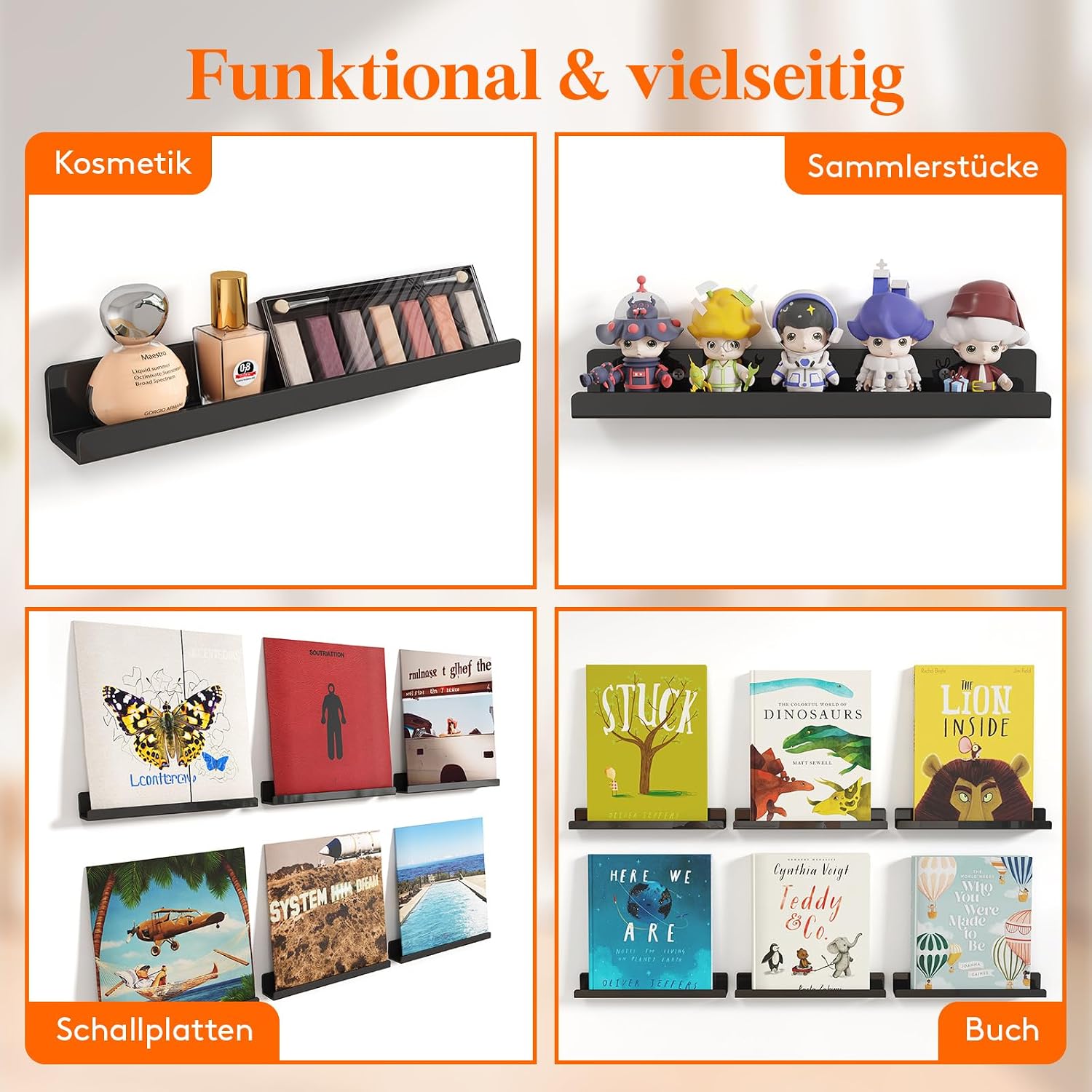 Thumbnail 6 de Lifewit Hängeregale Schallplatten 6er Pack 30,5 cm