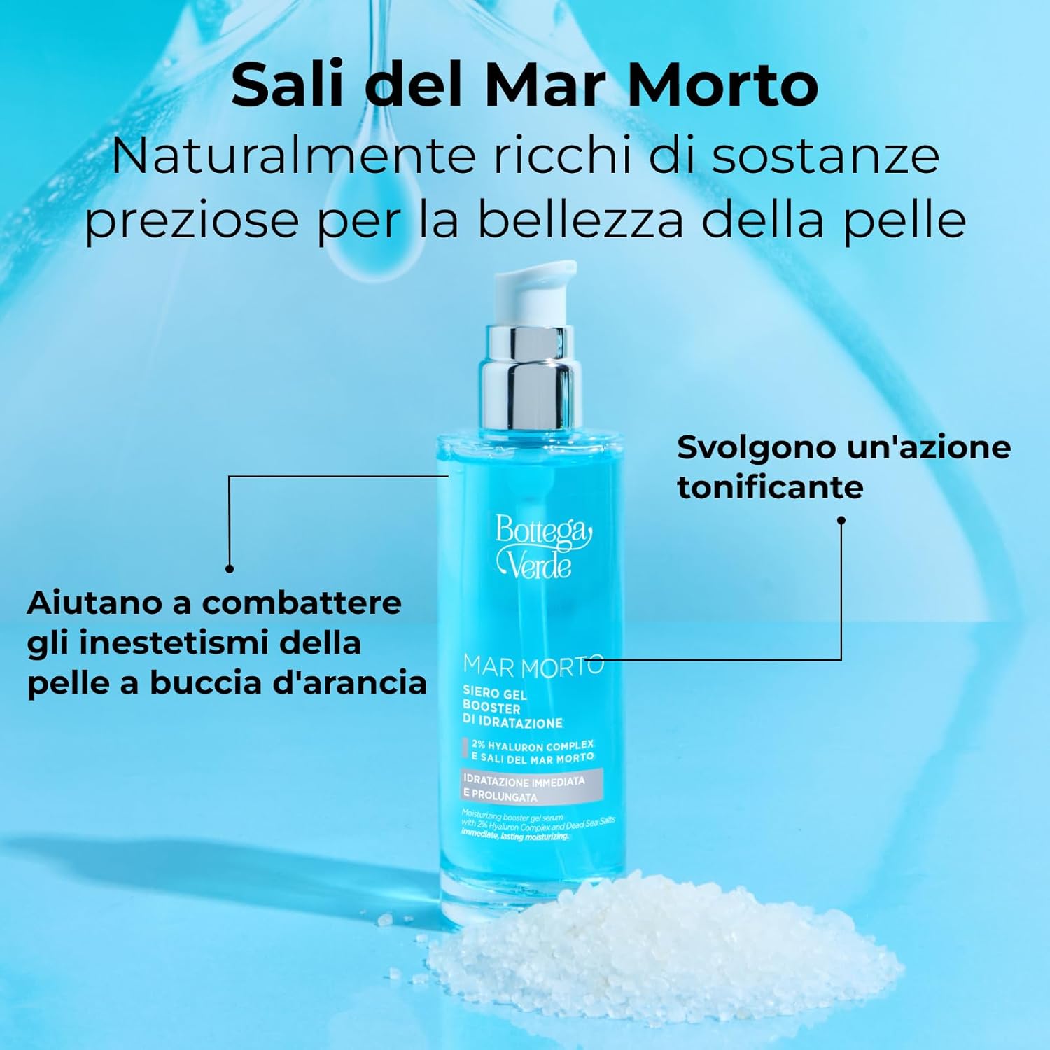 Thumbnail 5 de Bottega Verde Mar Morto Siero Gel Idratante Intensivo Corpo con Hyaluron Complex e Sali del Mar Morto (100 ml)