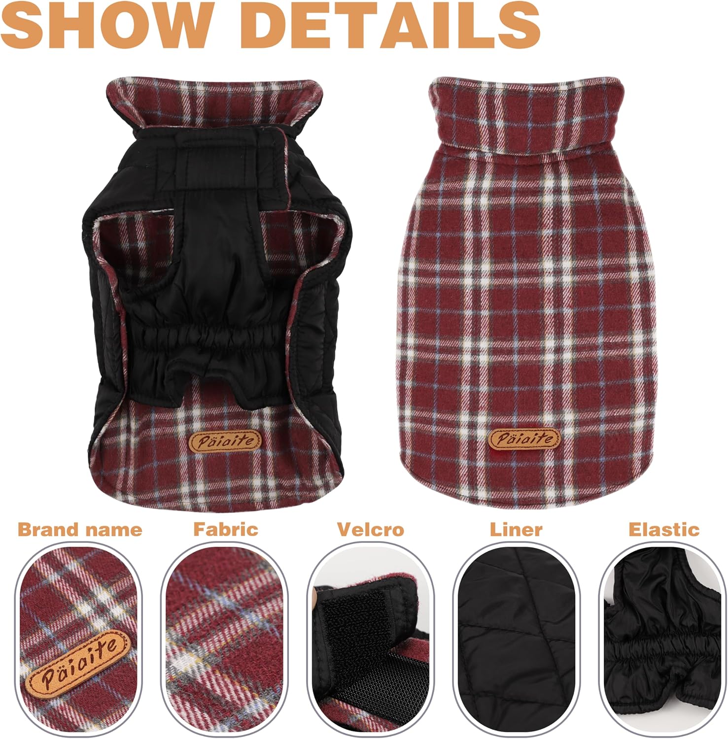 Detalle 2 de Dog Coat, Reversible