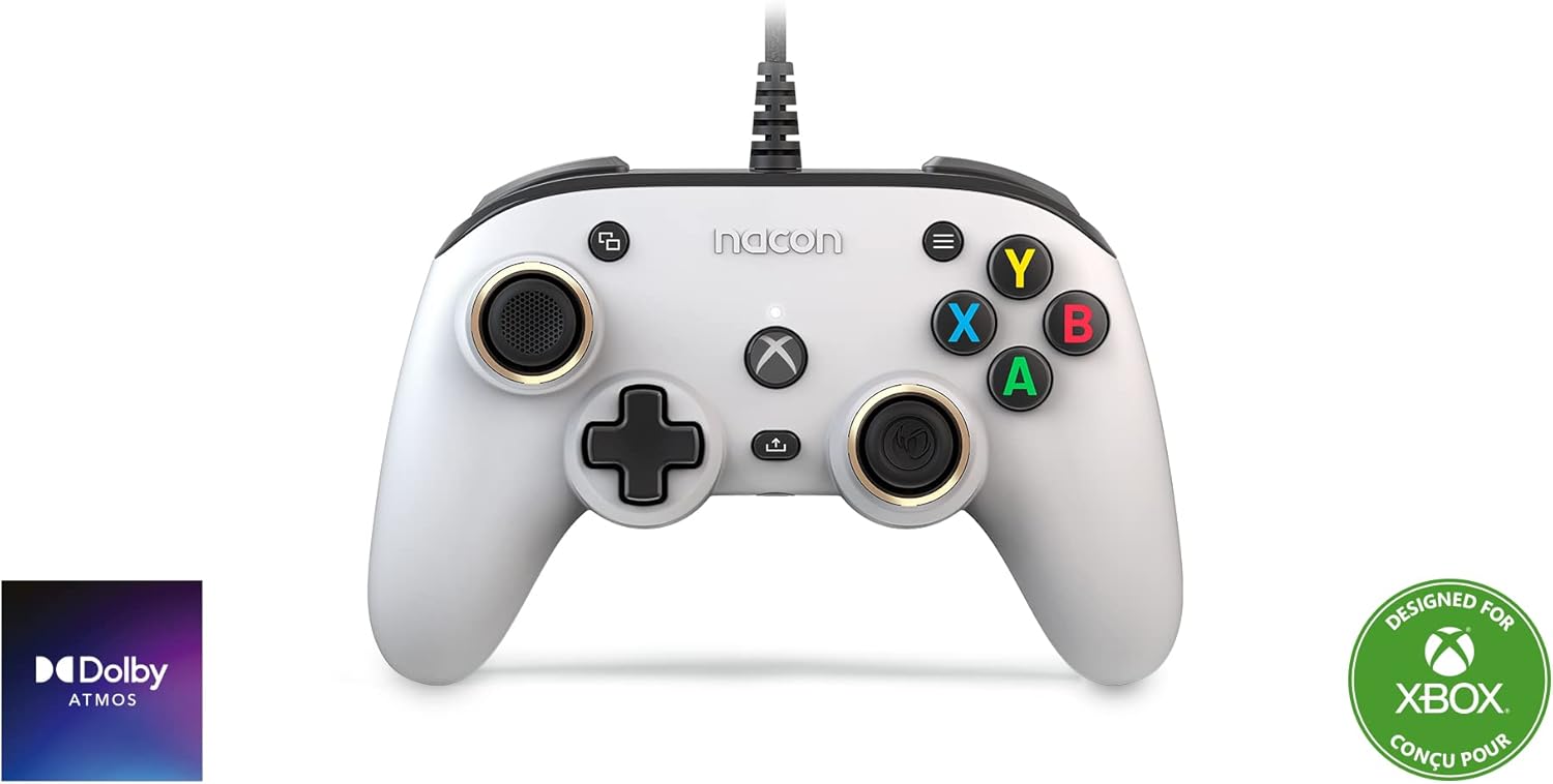 Thumbnail 1 de Nacon Pro Compact Controller blanc USB pour Xbox One, Xbox Series X|S et PC (Windows 10)
