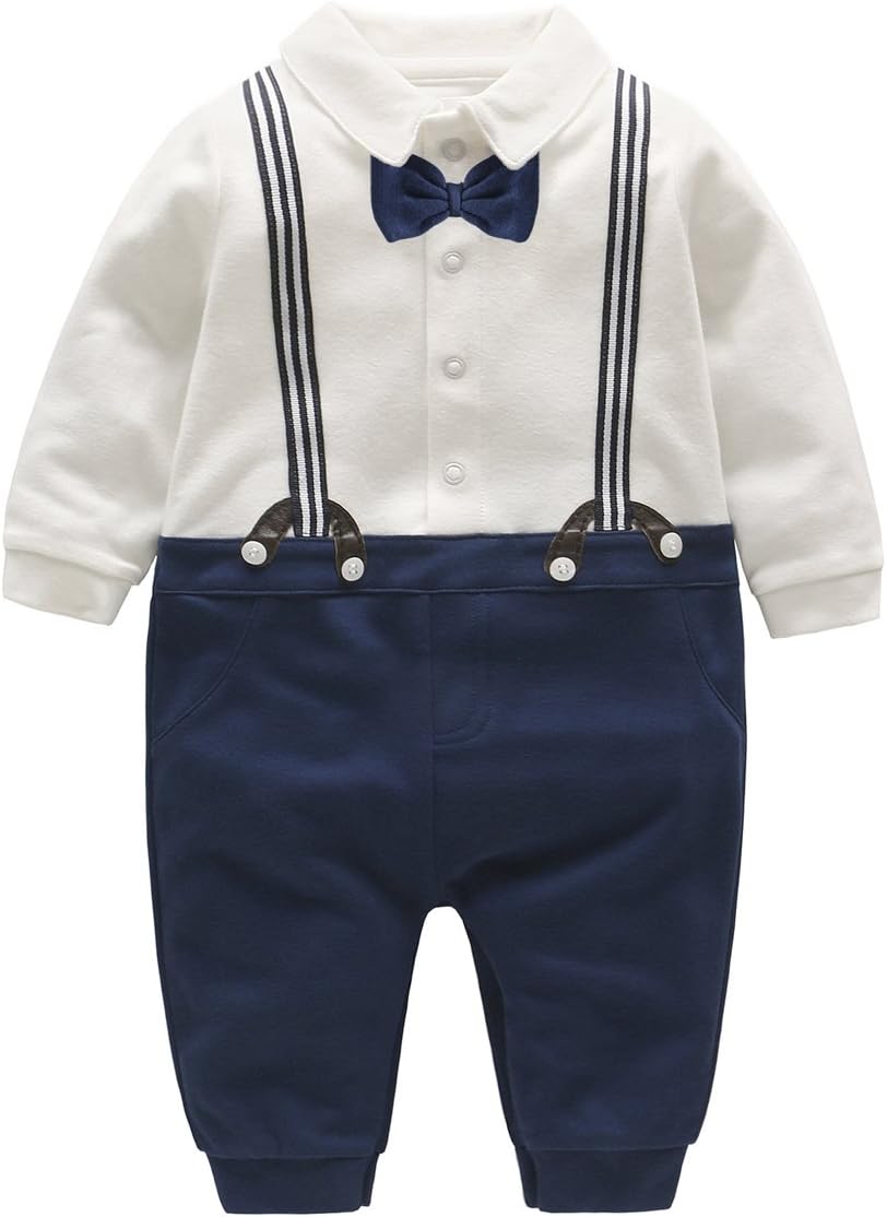 Detalle de Famuka Baby Boys Gentleman Romper 0-24m