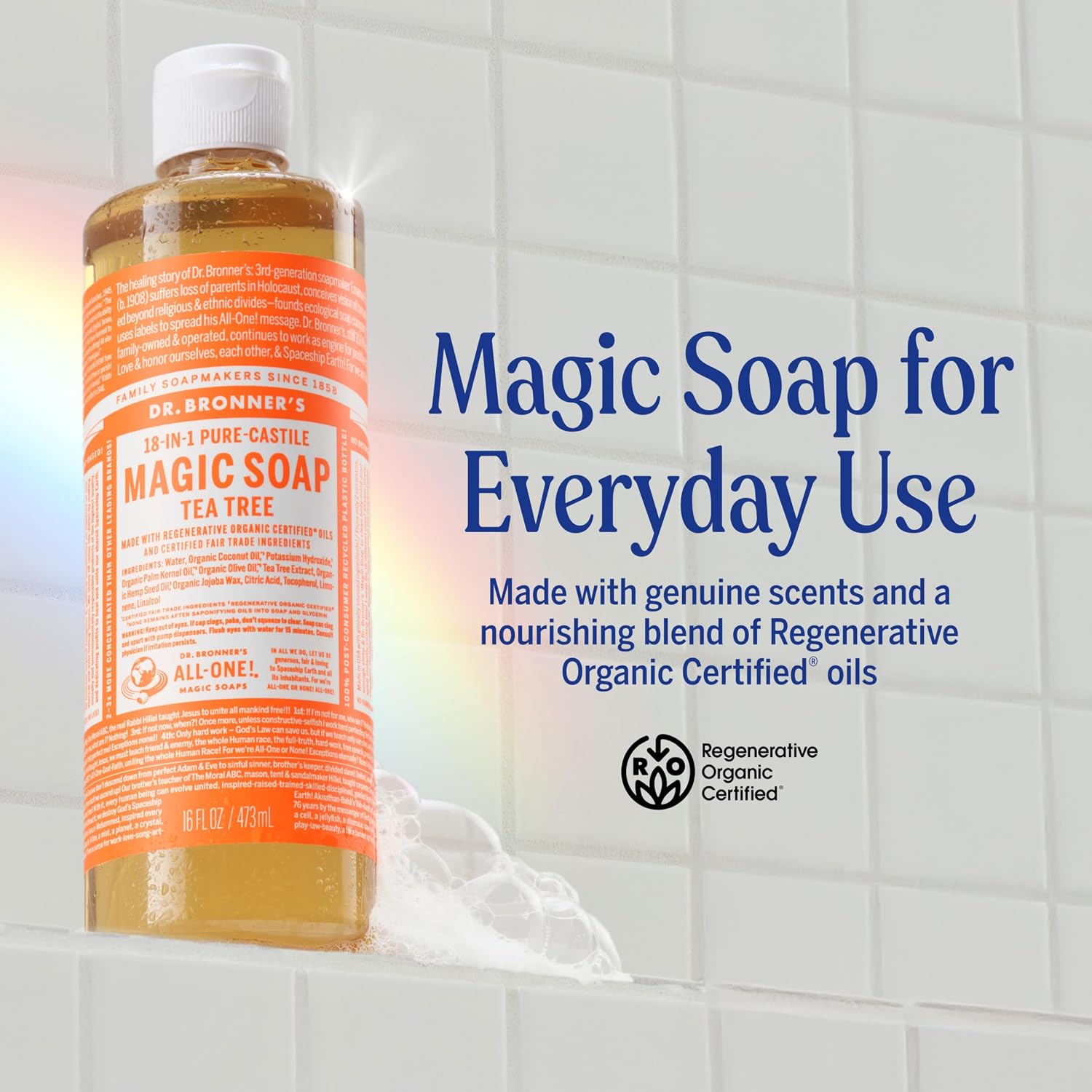 Thumbnail 1 de Dr. Bronner’s Tea Tree Pure-Castile Liquid Soap, 32 oz 2-Pack