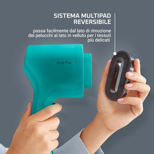 Detalle 2 de Rowenta Pure Pop DR2024: Ferro da Stiro Verticale Verde, praticità e igiene in un solo gesto
