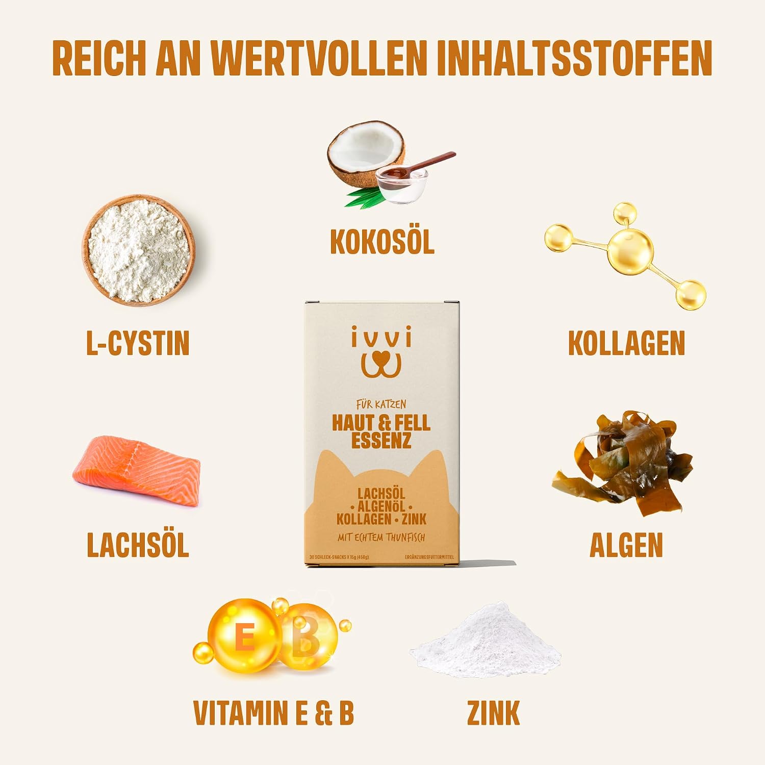 Detalle 2 de ivvi Haut & Fell Essenz 30×15 g 🐱