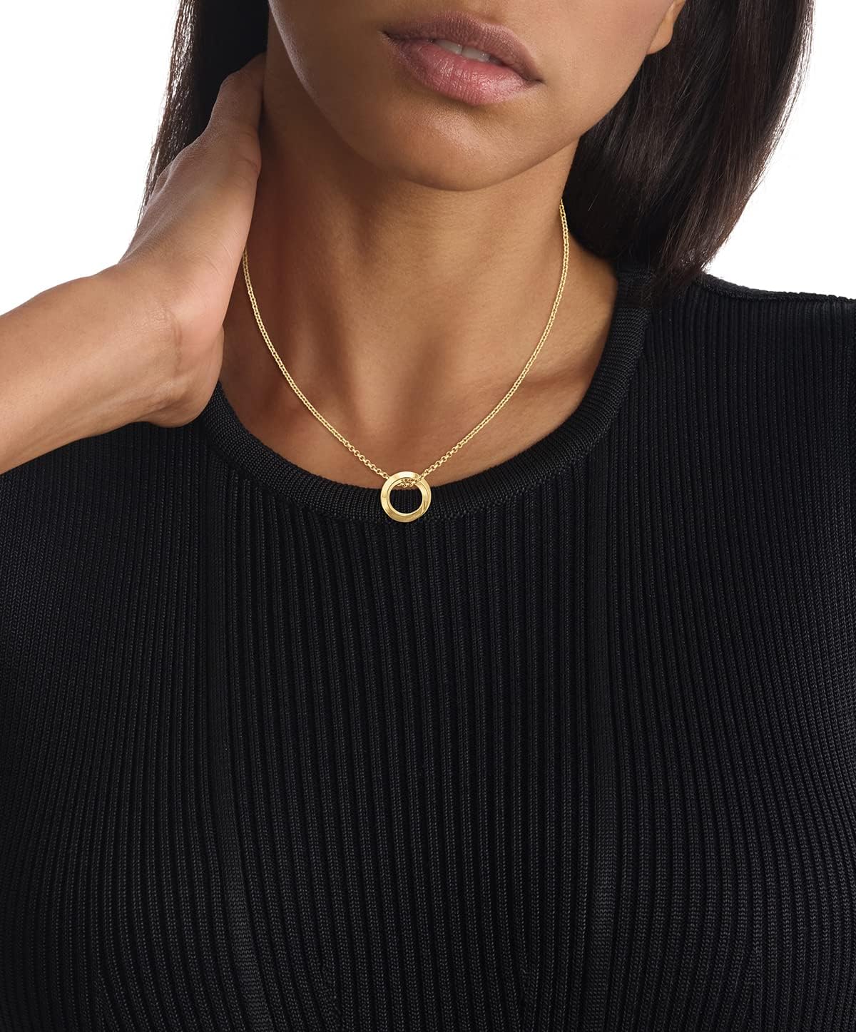 Thumbnail 3 de Calvin Klein Collana a catena da donna Collection TWISTED RING con charm in acciaio inox