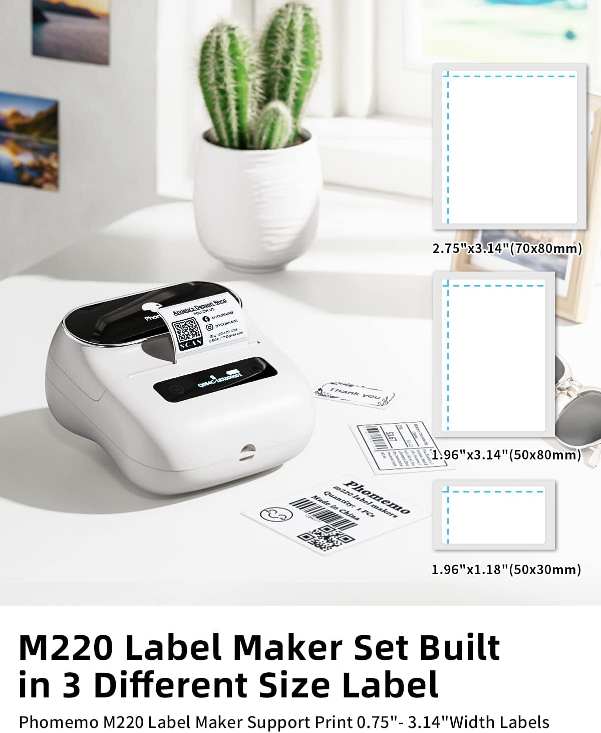 Detalle 2 de Phomemo M220 Imprimante d'étiquettes
