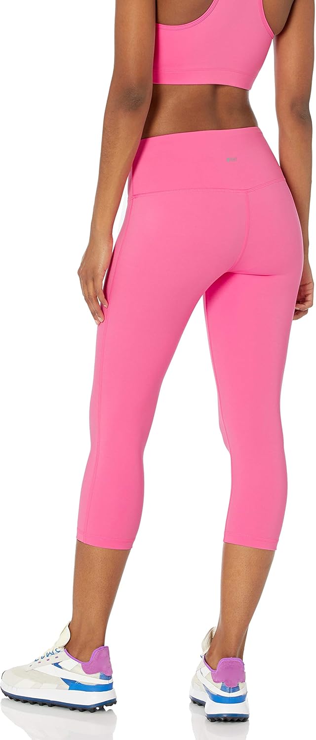 Detalle de Amazon Essentials Donna Leggings Capri Sportivi Modellanti per Allenamento a Vita Media