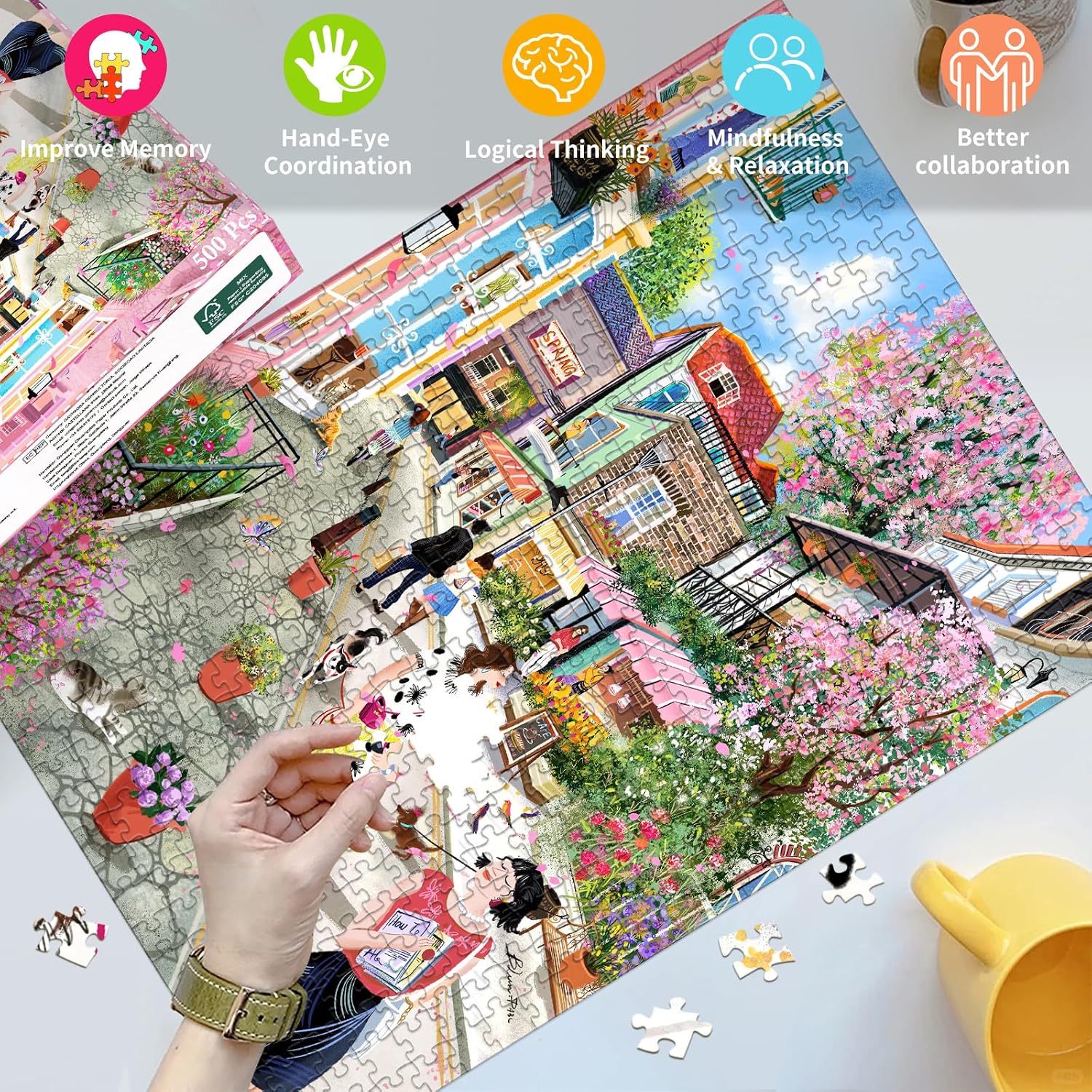 Thumbnail 1 de HUADADA Jigsaw Puzzle 500 Pieces