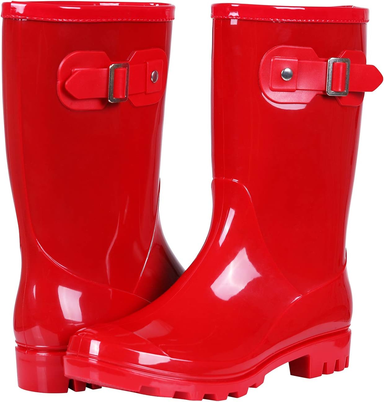 Detalle de Evshine Women's Rain Boots, Mid-Calf