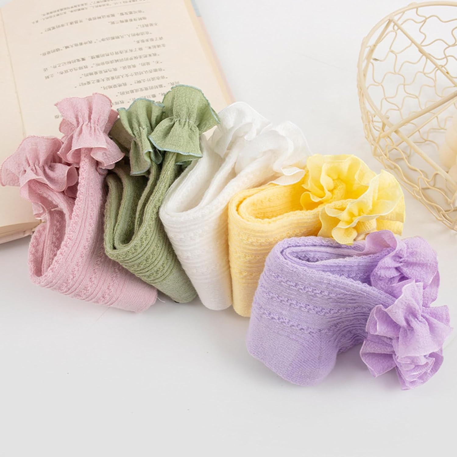 Thumbnail 6 de DRESHOW Infant Ruffle Lace Non-slip Socks