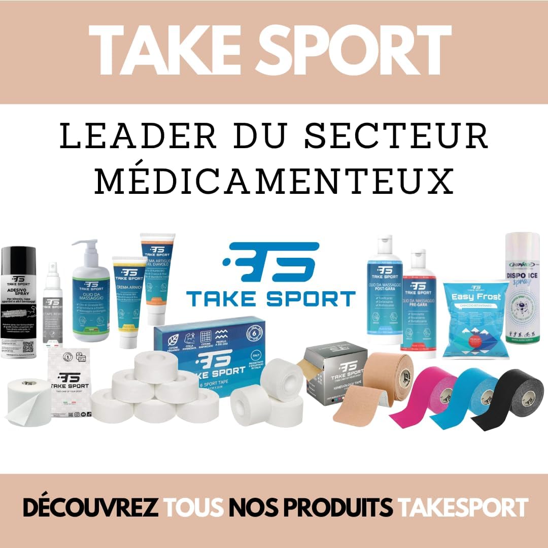 Detalle 2 de TS TAKE SPORT Kinesio Gentle Tape – Bande kinésiologique 5 x 5 m (95% coton, 5% élasthanne) pour peaux sensibles