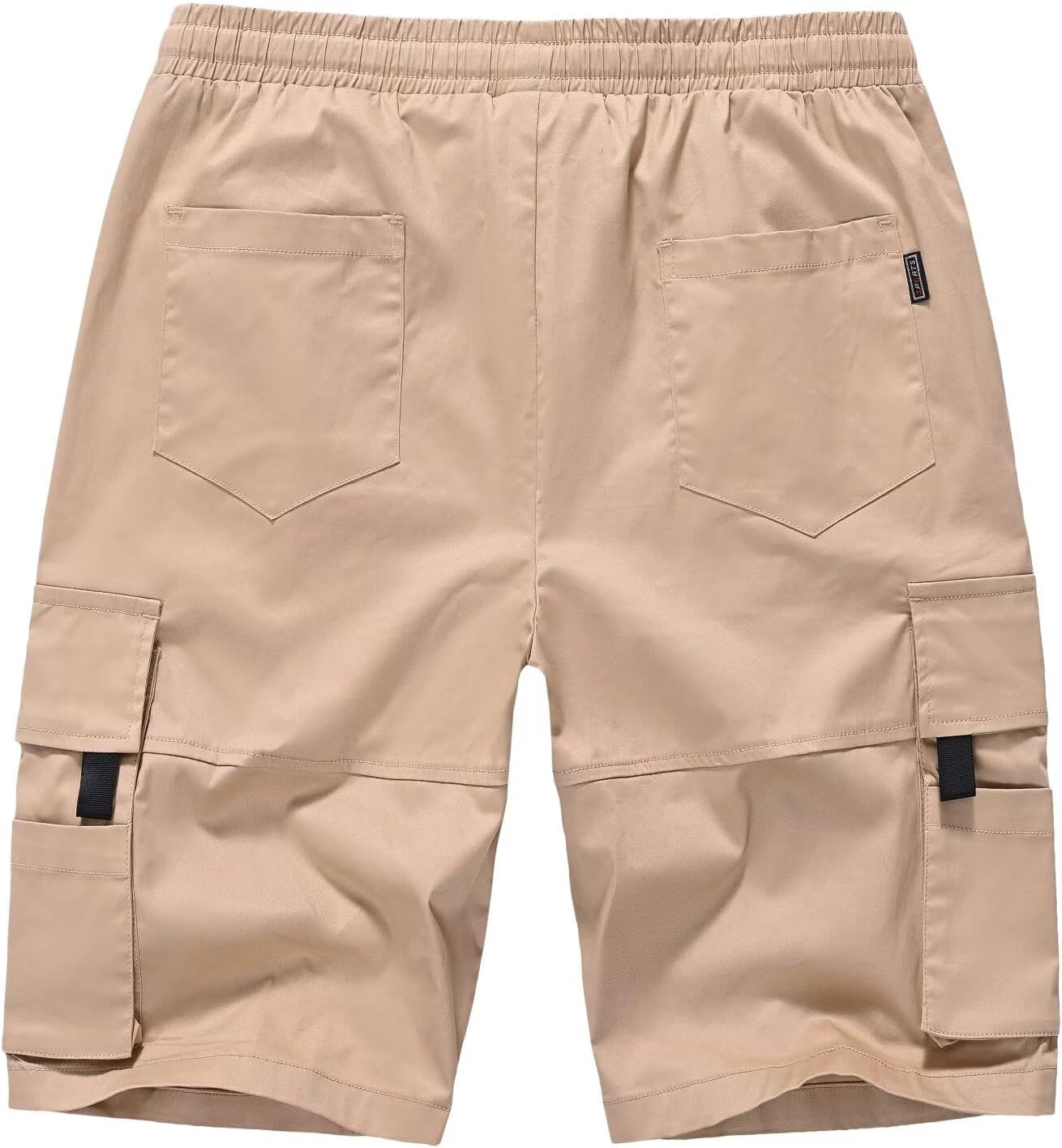 Detalle de PrimeCrest Mens Cargo Shorts: Breathable Cotton with Multi Pockets