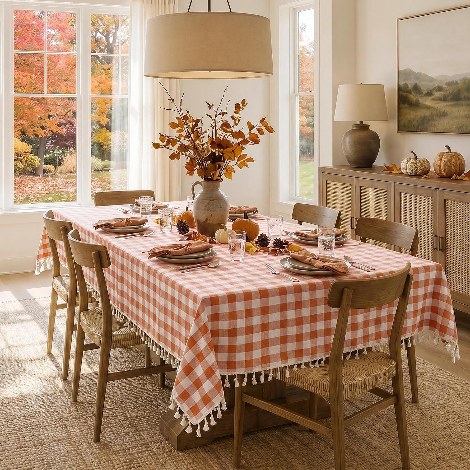 Detalle 2 de Softalker Gingham Tablecloth 55" x 84