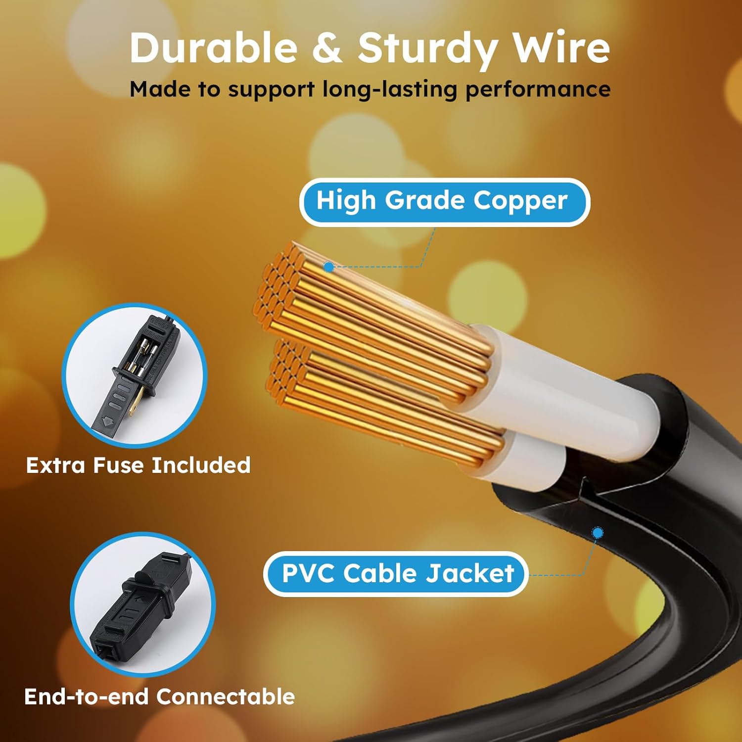 Detalle 2 de GvvooHome Outdoor String Lights 200FT