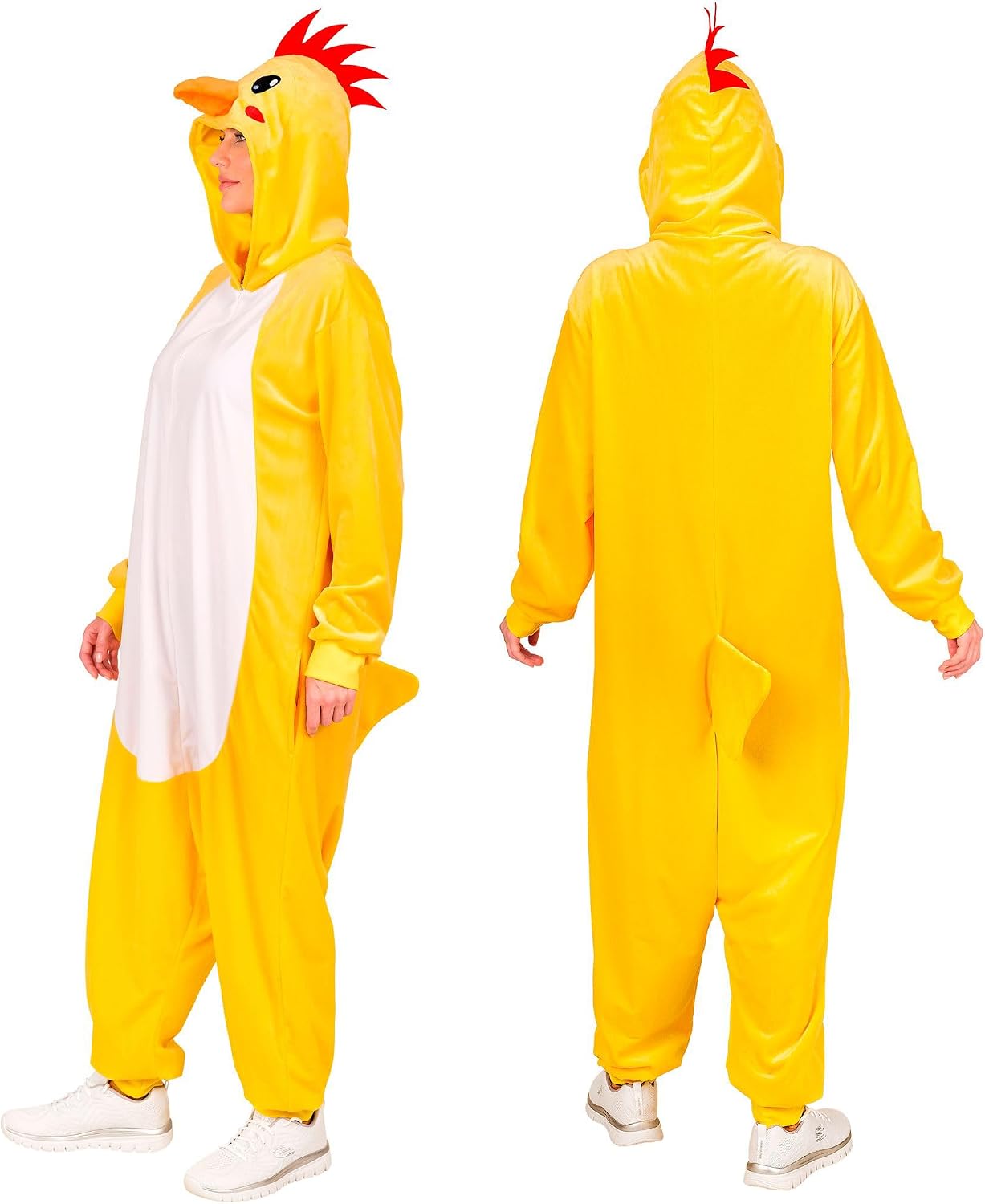 Detalle 2 de W WIDMANN MILANO Party Fashion - Tierkostüm Jumpsuit Gelb mit Kapuze für Erwachsene