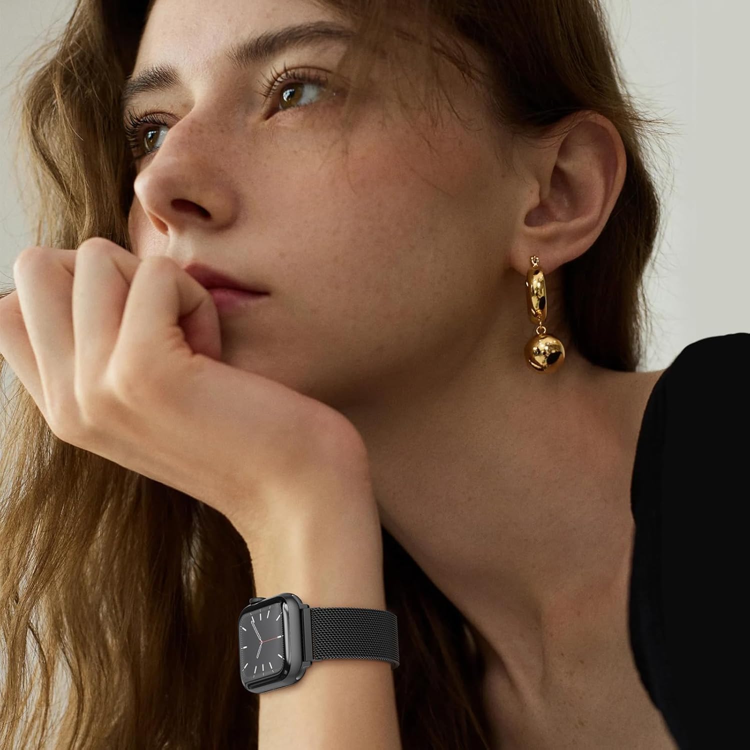 Thumbnail 4 de MRAIN-H Band for Apple Watch: Magnetic Stainless Steel Strap (46–49mm) for All-day Comfort