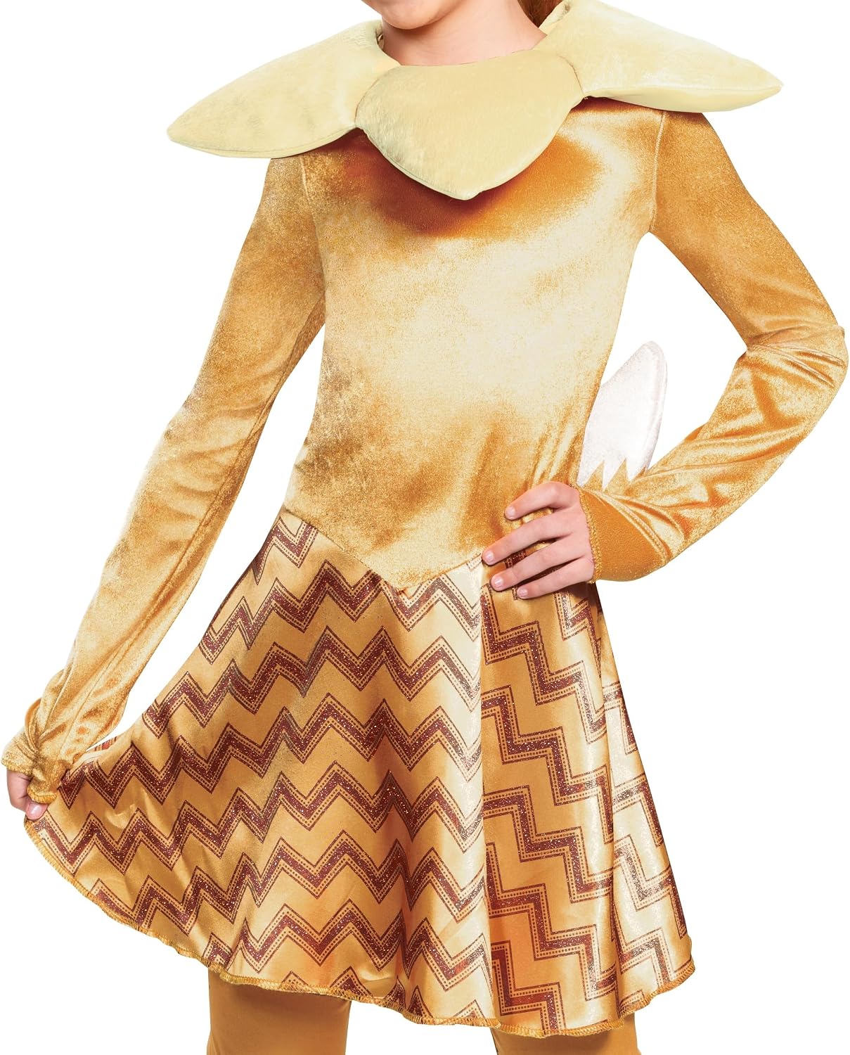 Detalle 2 de Disguise Eevee Costume for Kids, Large (10-12), Dress, Leggings & Ears