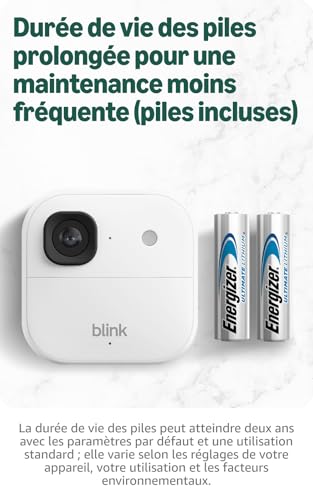 Detalle 2 de Blink Outdoor 2K+ + Sonnette vidéo 2K+ Blink (nouvelle génération) – Blanc, kit sans fil