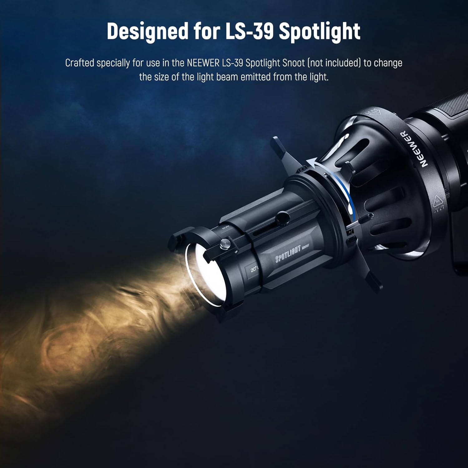 Detalle 2 de NEEWER Spotlight Mount Iris 5–60mm