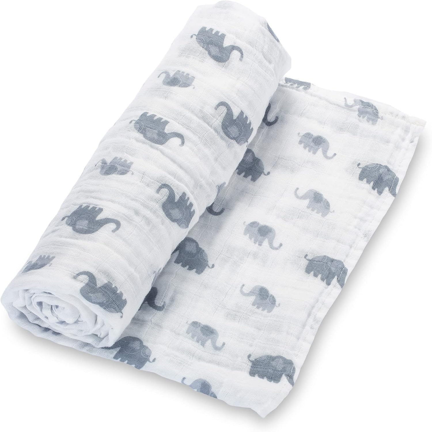 Detalle de LollyBanks Muslin Swaddle Blanket, Organic Cotton