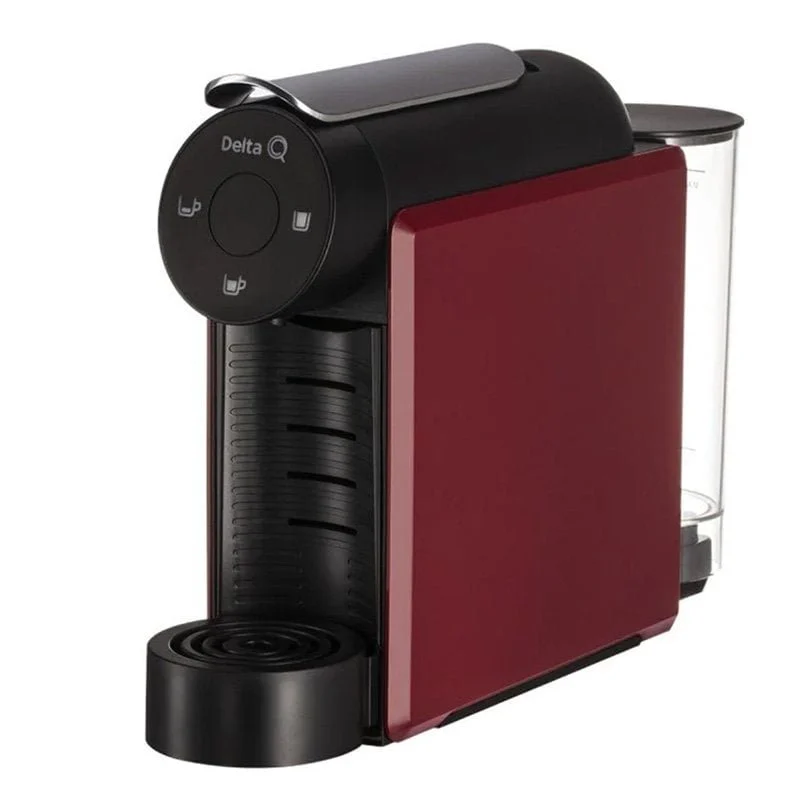 Detalle de Delta Q MiniQool Cafetera de Cápsulas Delta Q Roja: tamaño compacto, gran rendimiento