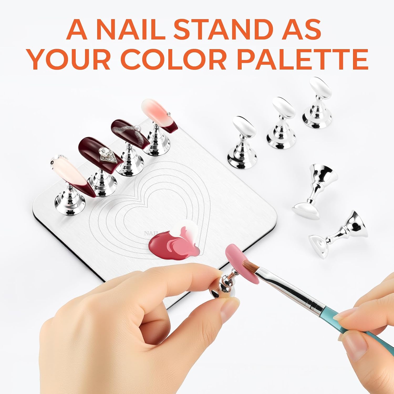 Detalle 2 de Makartt Magnetic Nail Stand, 12-Tip Capacity