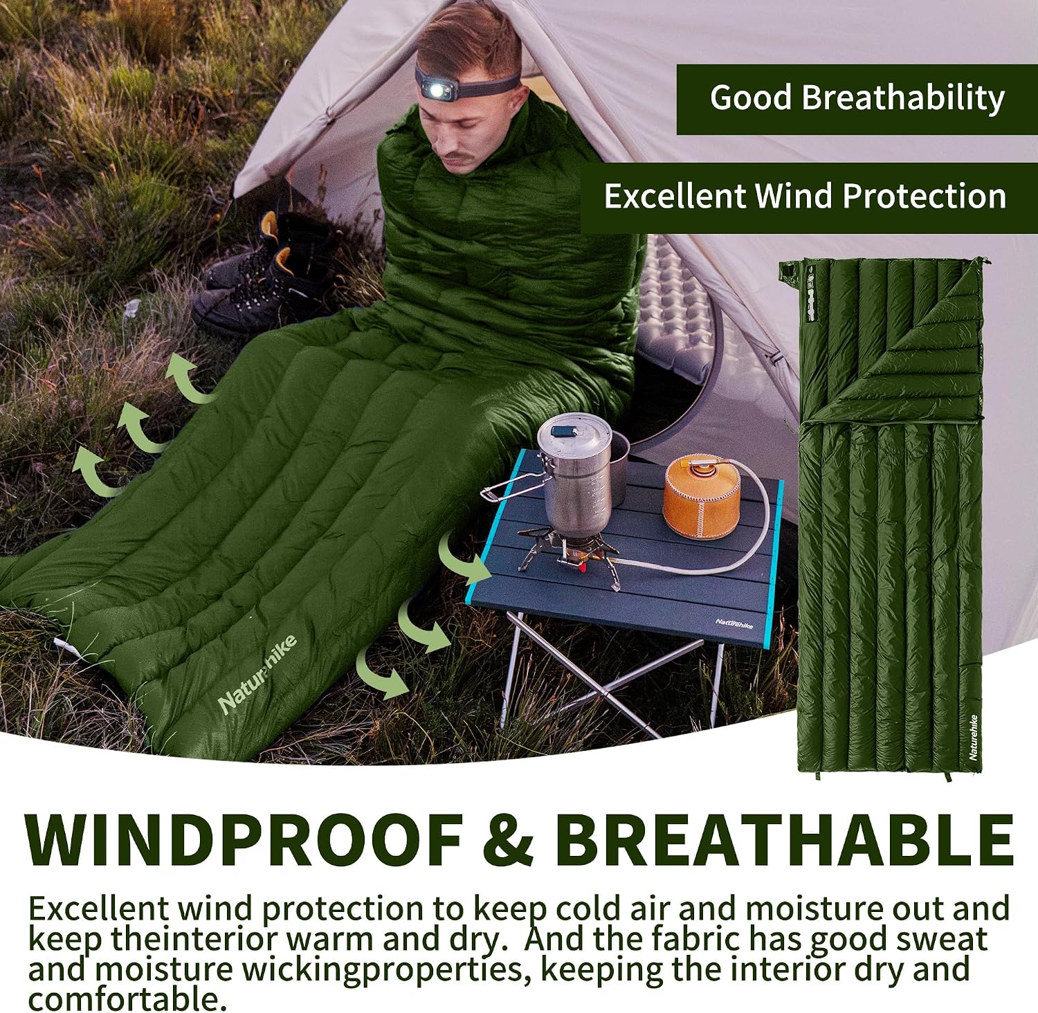 Thumbnail 5 de Naturehike Daunenschlafsack Ultraleicht 12°C