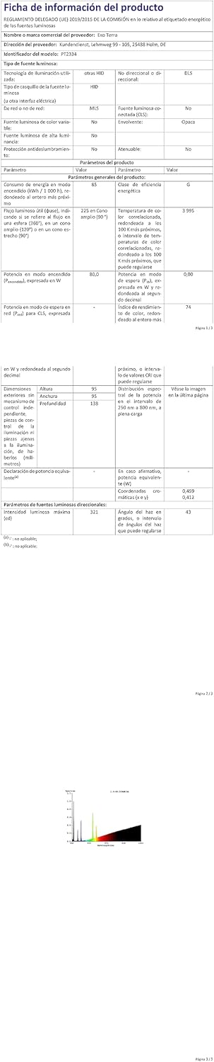 Thumbnail 5 de Exo Terra Solar Glo Vapor de Mercurio 80 W