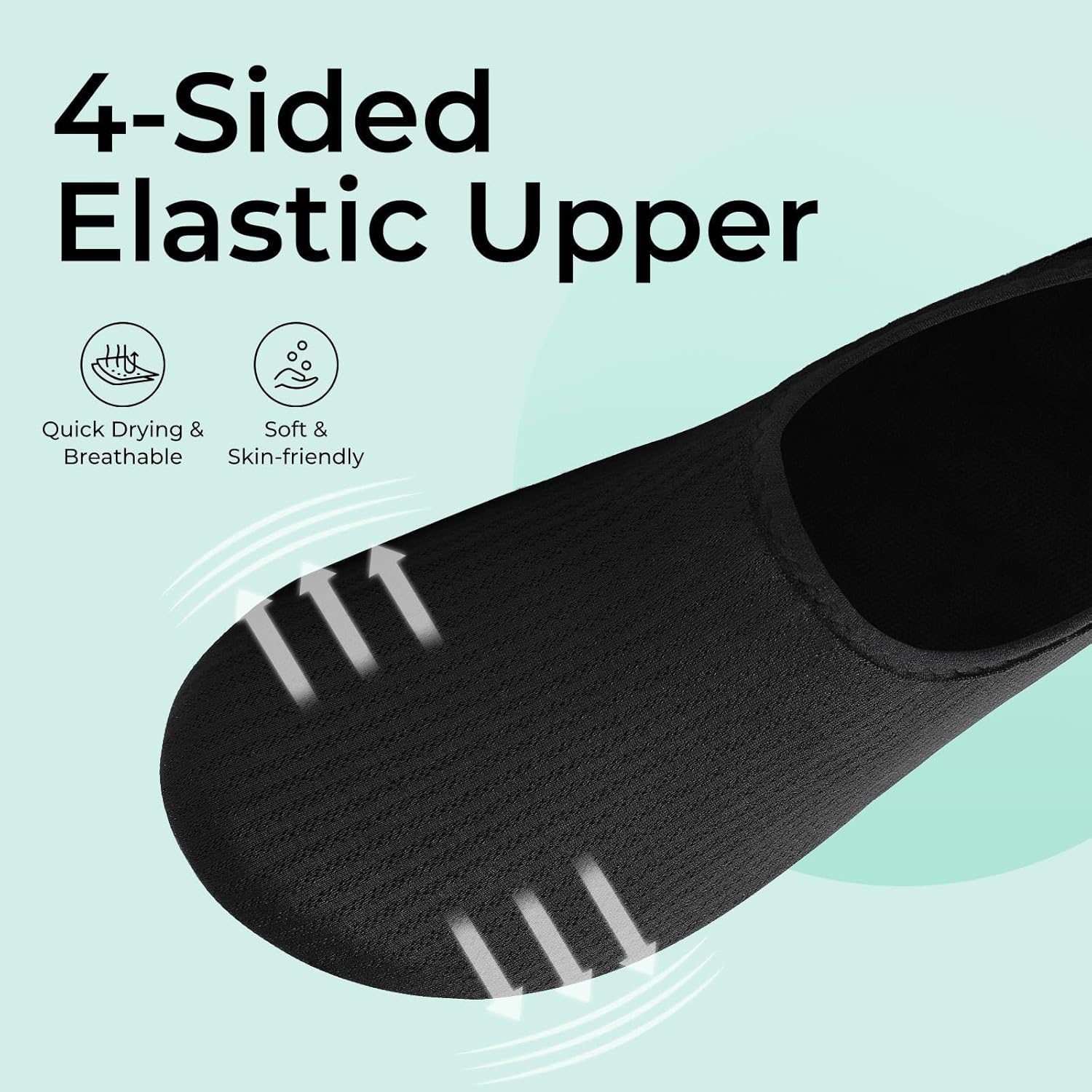 Detalle de SAGUARO Badeschuhe Herren – Wasserschuhe Schnelltrocknend, Aquaschuhe für Damen & Herren, Gr. 37–47