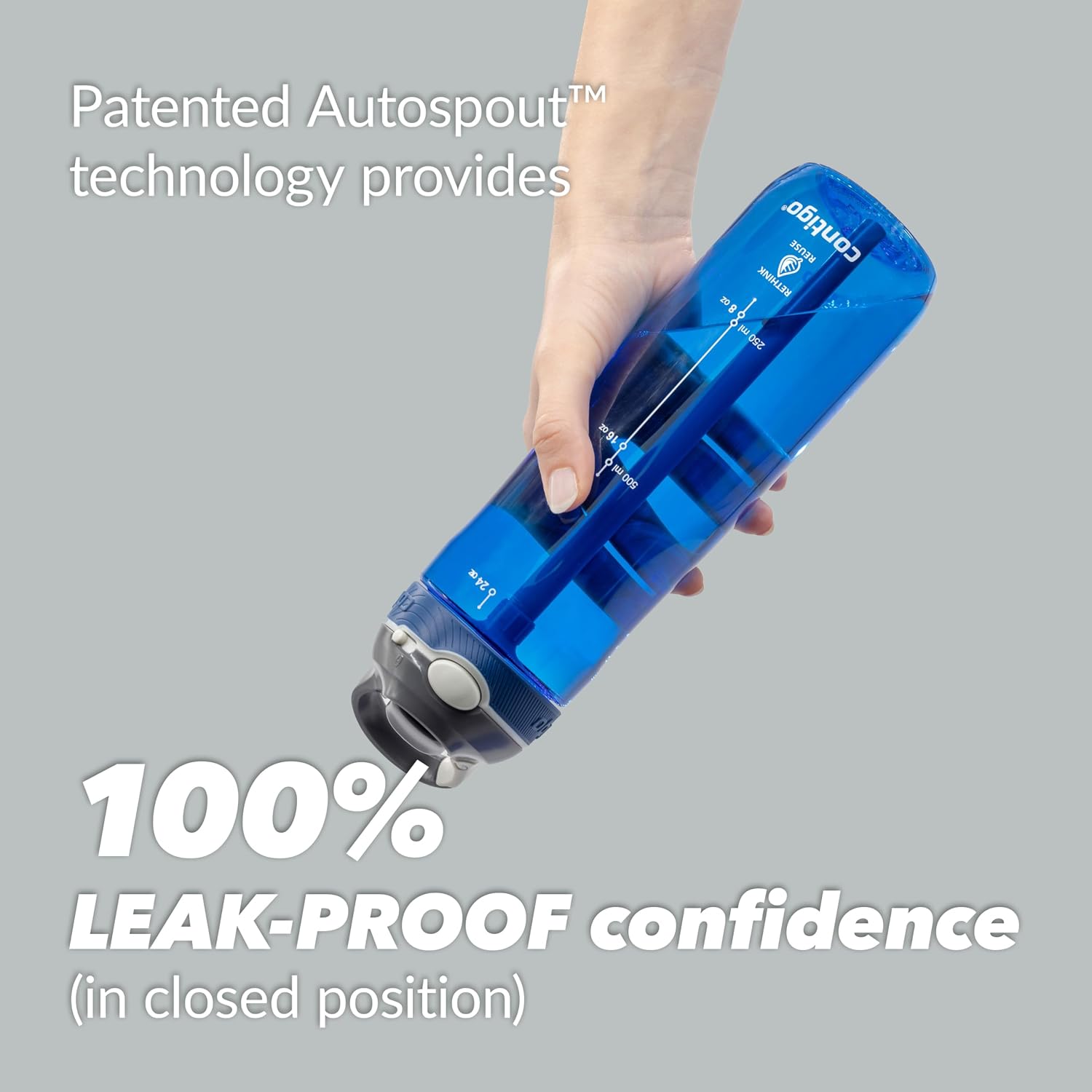 Detalle de Contigo Ashland Autospout: borraccia autocontrollata da 720 ml, senza BPA
