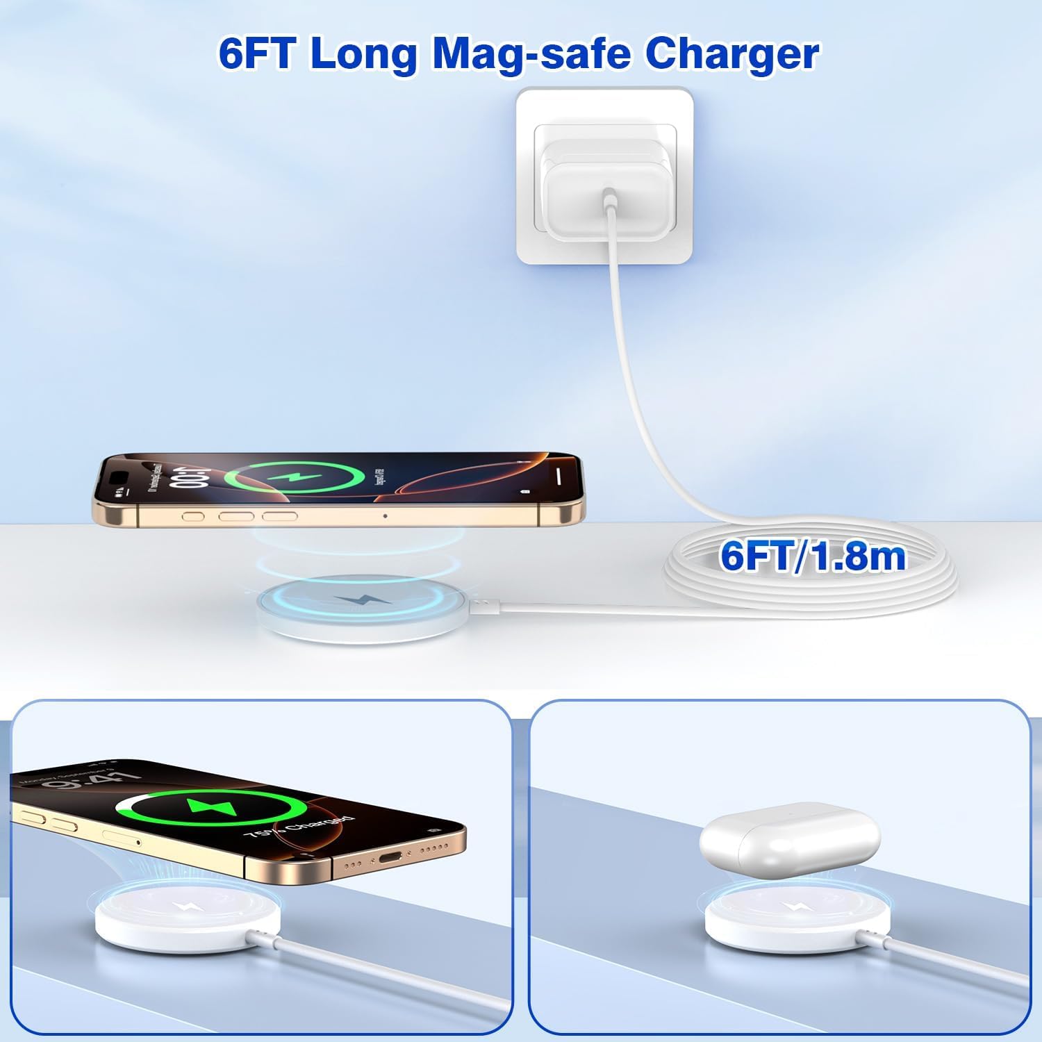 Thumbnail 5 de Apple Magnetic 15W MagSafe iPhone Charger