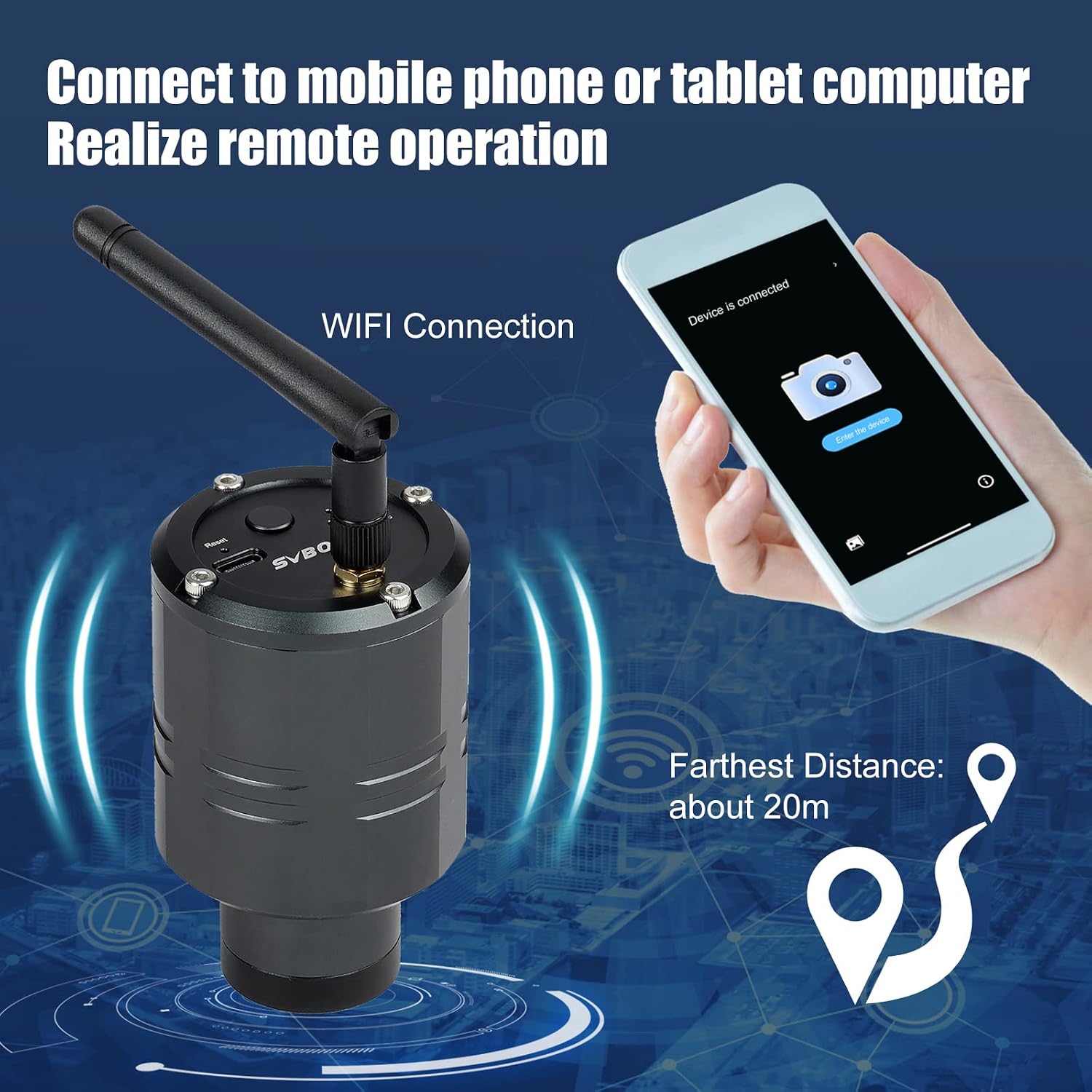 Detalle de Svbony SC001: Telecamera WiFi 2MP per birdwatching e fotografia all’aperto