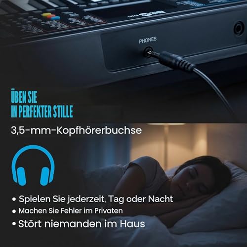 Thumbnail 3 de RockJam RJ361 Keyboard Piano 61 Tasten – Kompakt für Anfänger