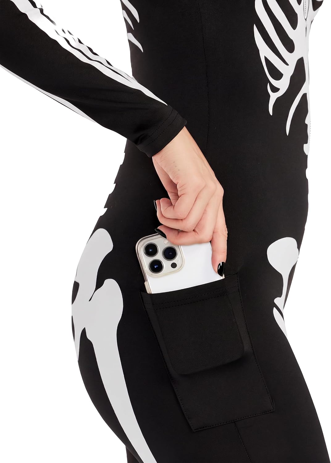 Thumbnail 4 de Tipsy Elves Skeleton Bodysuit, 95% Polyester